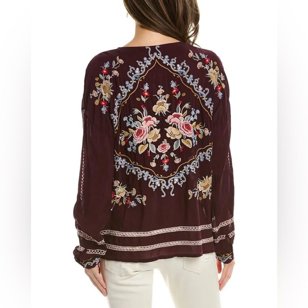 Johnny Was Carmen Button-Up Blouse in Jam, NWT, Size L - Picture 2 of 16